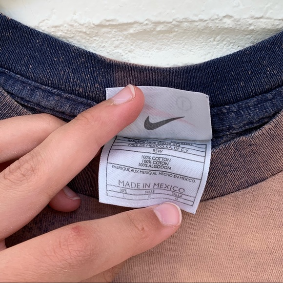 Restyled Distressed Nike Michigan Crop Tank - Picture 9 of 10